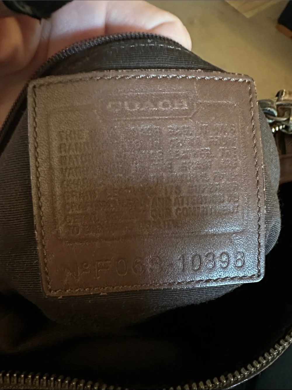 Coach 1941 Chelsea Brown Laced Leather Crossbody Shoulder Bag Brass Hardware